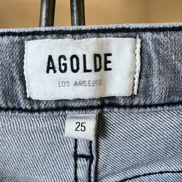 Agolde Pinch Waist Skinny in Interlude Size 265 Jeans Gray Wash 5 Pocket Denim - Picture 6 of 15